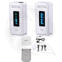 BOYA BY-XM6-K1W  Colorful Set 2.4GHz Ultra-compact Wireless Microphone System Kit (Neck mic. Wireless)