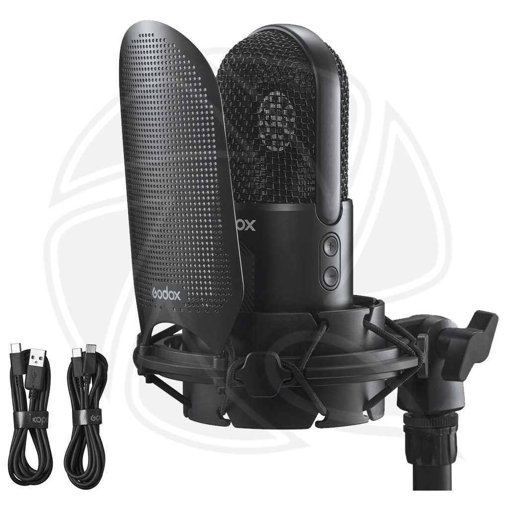 Godox UMic10 Cardioid Condenser USB Microphone with Shockmount and Pop Filter