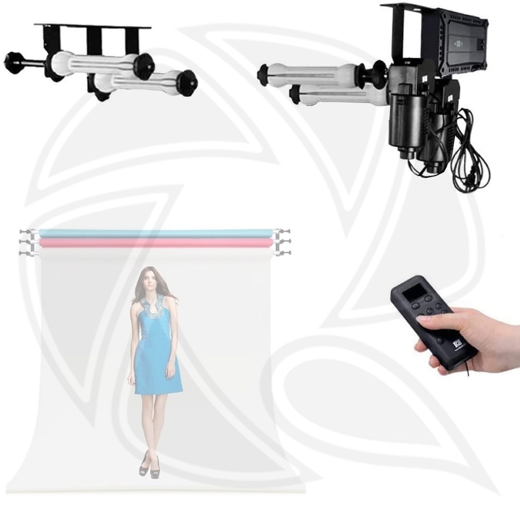 CN-2REOS /Rollers Electric Motorized Background Support System with Wireless Remote Controller/ 2-AXLE &amp; Roll Tube