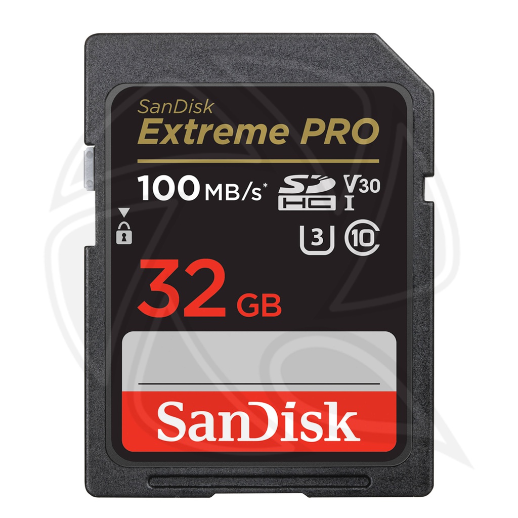 SANDISK Extreme PRO 32GB 100MB/S  SDHC UHS-I card (4K)