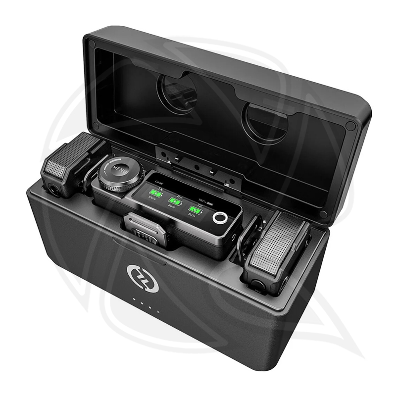 HOLLYLAND LARK MAX Duo 2-Person Wireless Microphone System (2.4 GHz, Black) without nick mic  (Neck mic. Wireless)
