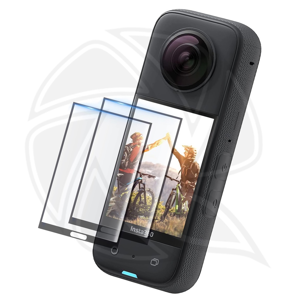 SUNNYLIFE IST-BHM492 - 2sets 3D Curved Tempered Glass Film for Insta360 X3