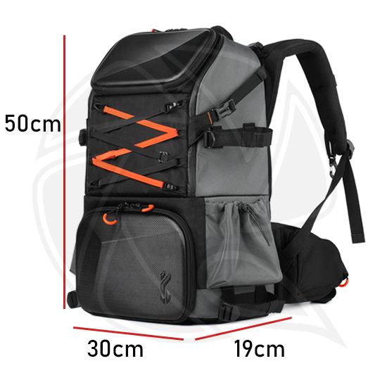 KF13.107 Multifunctional DSLR Camera Travel Backpack 54x34x24cm with Small Bag