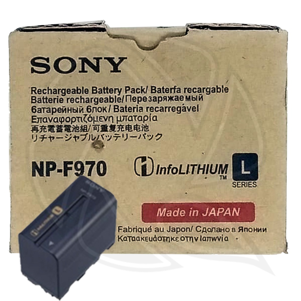 NP-F970  SONY RECHARGEABLE  BATTERY PACK- L Series (Made in JAPAN)