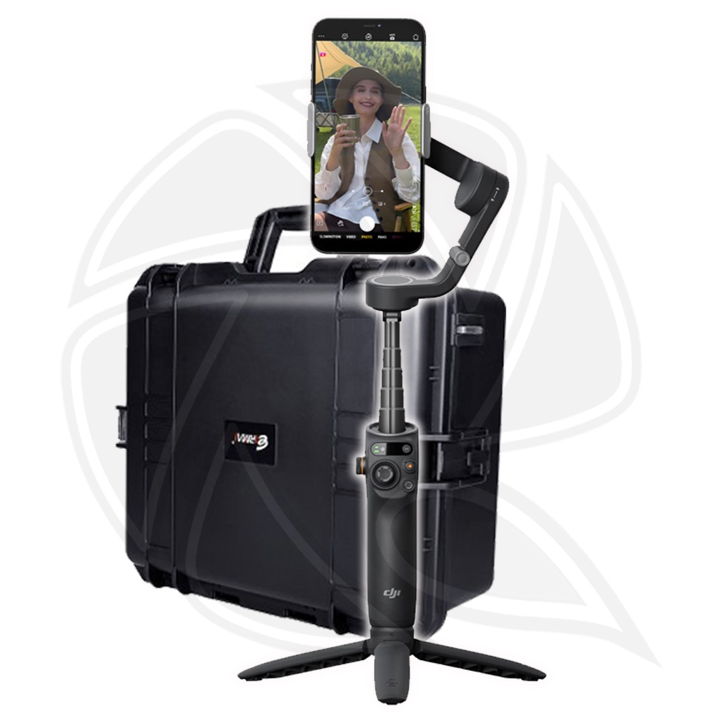 QPS-DJI OSMO MOBILE 6 Smartphone Gimbal Stabilizer(GRAY) &amp; Bag 