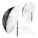 LIFE OF PHOTO AU48SX 130cm parabolic Umbrella black/white with difuser