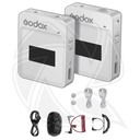 GODOX MoveLink II M1 White Compact Wireless Microphone System for Cameras &amp; Smartphones with 3.5mm (2.4 GHz, ) (Neck mic. Wireless)