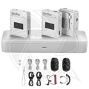 GODOX MoveLink II M2 White Compact Wireless Microphone System for Cameras &amp; Smartphones with 3.5mm (2.4 GHz, ) (Neck mic. Wireless)