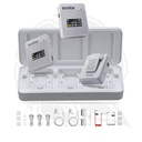 GODOX MoveLink II M2 White Compact Wireless Microphone System for Cameras &amp; Smartphones with 3.5mm (2.4 GHz, ) (Neck mic. Wireless)