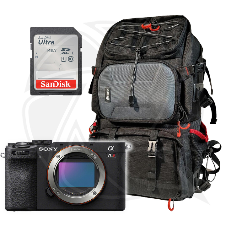 SONY a7CR Mirrorless Camera (Black) with Memory Card&amp; BackBag