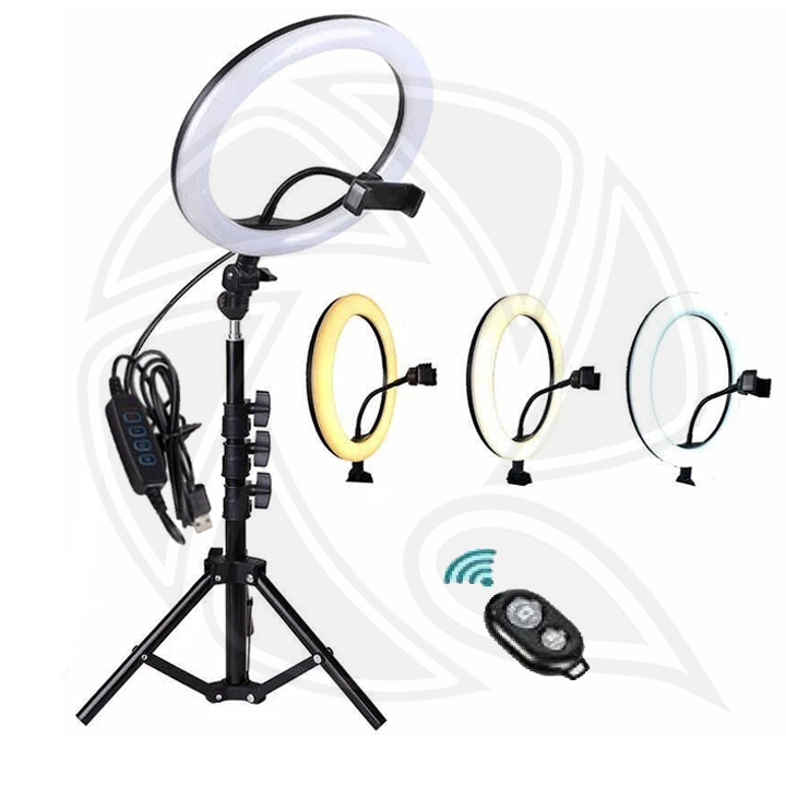 JMARY-FM-536A Ring Light (25cm) Bi-coloe LIVE LED (40w) with Light Tripod