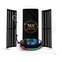 FTY-360 photo booth 100cm Glass with  photo booth Background Shell