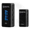 BOYA BY-XM6-S1Mini Digital Camera-Mount True-Wireless 1-Person Microphone System (2.4 GHz) (Neck mic. Wireless)