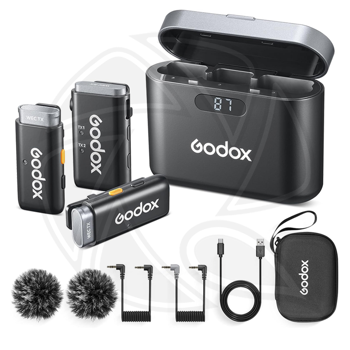 Godox WEC 2-Person Wireless Microphone System for Cameras and Mobile Devices (2.4 GHz) (Neck Mic.)