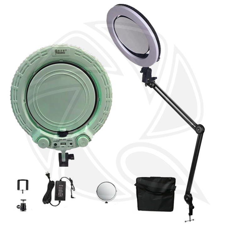 QPS- MEIDIKE Ring Light 25CM Spring-Loaded Suspension Boom Arm