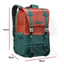 KF13.087AV8 Multifunctional DSLR Camera Travel Backpack 45x30x20cm (Dark Green)