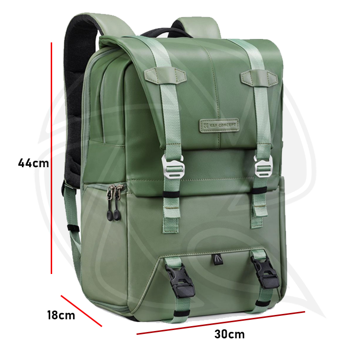 KF13.087AV9 Concept Beta 20L Camera Backpack, Lightweight Large Capacity Camera Bags with Rain Cover for 15.6 Inch Laptop, DSLR Cameras (Light Green)