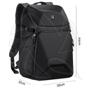 KF13.144 Concept Camera Backpack 20L Large Waterproof Camera Bag with Front HardShell / 15.6" Laptop / Tripod Compartment for Photographers - Backpack 20L Nature Wander 30x21x44cm