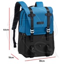 KF13.087AV7 Beta Backpack 20L Camera Backpack, Lightweight  with Rain Cover for 15.6 Inch Laptop, DSLR Cameras (Blue + Black)