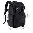 KF13.098V2 Camera Backpack Bag 25L  with 15.6&quot; Laptop Compartment for DSLR/SLR Mirrorless Camera Black