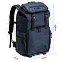 KF13.098V3 Camera Backpack Bag 25L  with 15.6&quot; Laptop Compartment for DSLR/SLR Mirrorless Camera Blue