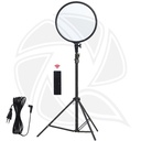 QPS- FM-15RS 15inch (38cm) Bi-color (40w)Panel Video Light with Light Stand 