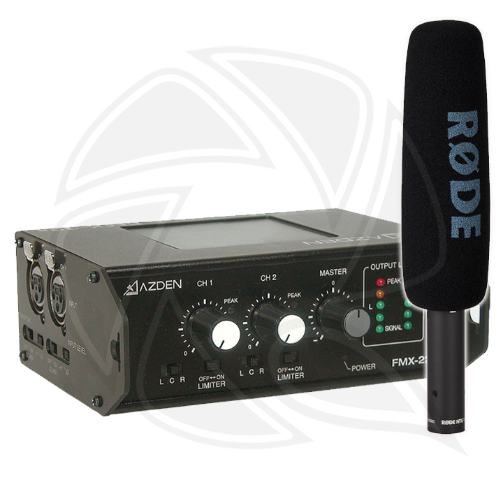 QPS-Shotgun Microphone with 2-Channel Portable Field Mixer