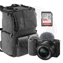 Sony ZV-E10 Mirrorless Camera with 16-50mm Lens&amp; Memory Card&amp; BackBag