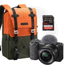 Sony ZV-E10 Mirrorless Camera with 16-50mm Lens&amp; Memory Card&amp; BackBag