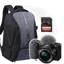 Sony ZV-E10 Mirrorless Camera with 16-50mm Lens&amp; Memory Card&amp; BackBag