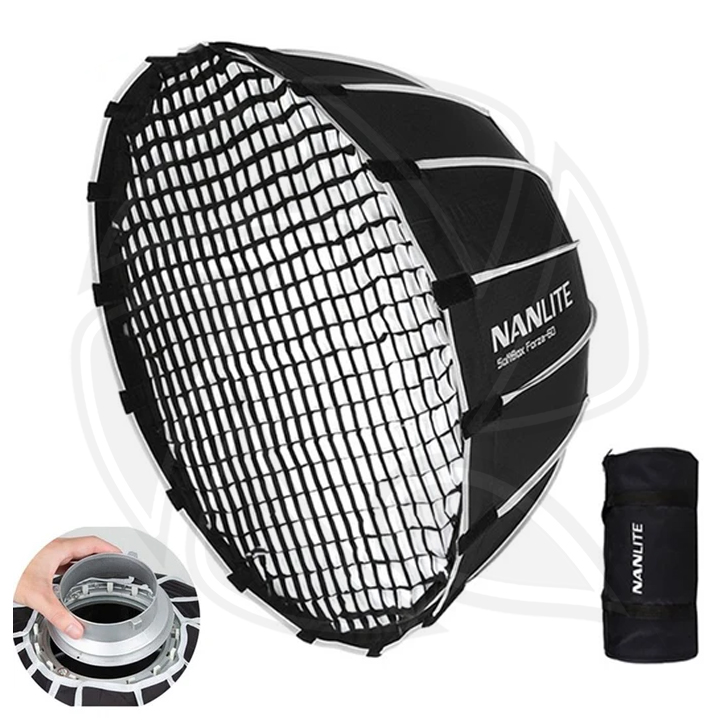 NANLITE SB-FMM-60 Easy-Up Parabolic Soft Box 60cm with Grid