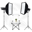 QPS- Lighting and Folded photo table for product photography KIT