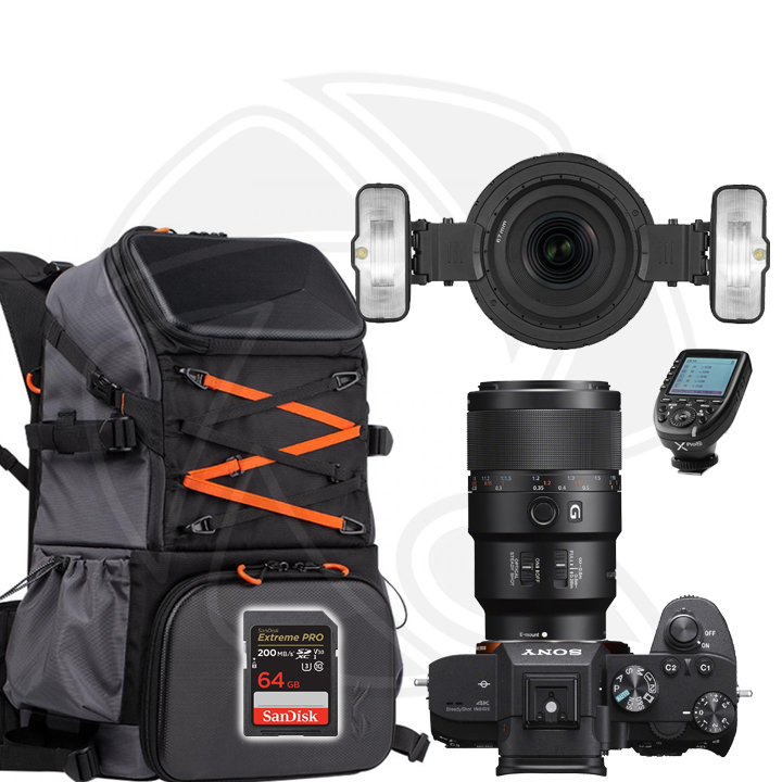 SONY Alpha a7III (Body Only) with SONY LENS 90mm F/2.8 MACRO G OSS &amp; Dental Macro Twin Flash &amp;Accessories