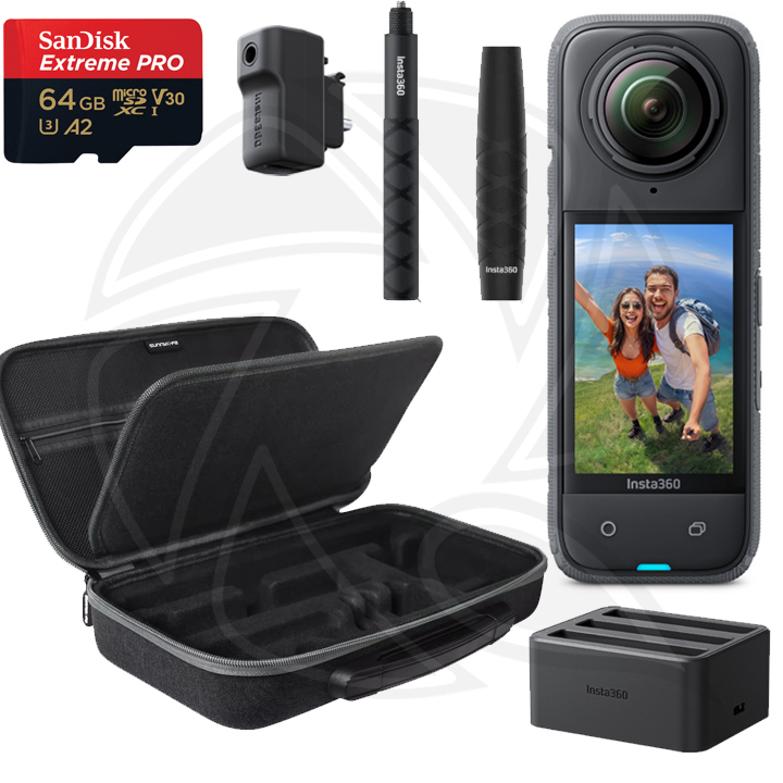 QPS- Insta360 X4 /8K Pocket Action Cam with Important accessories