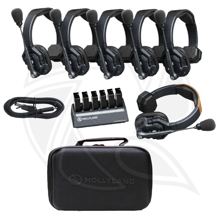 Hollyland Solidcom SE-6S 6-Person Wireless Headset Intercom System 