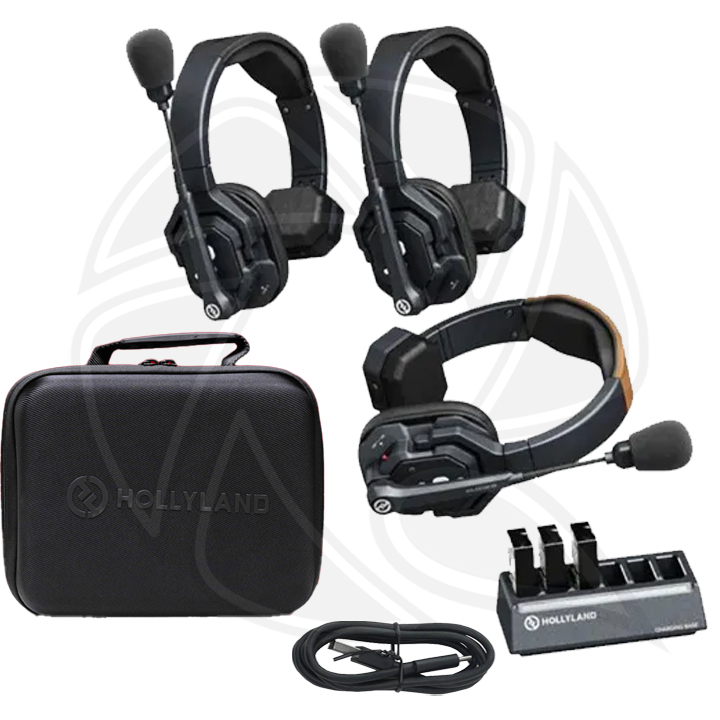 Hollyland Solidcom SE-3S 3-Person Wireless Headset Intercom System 