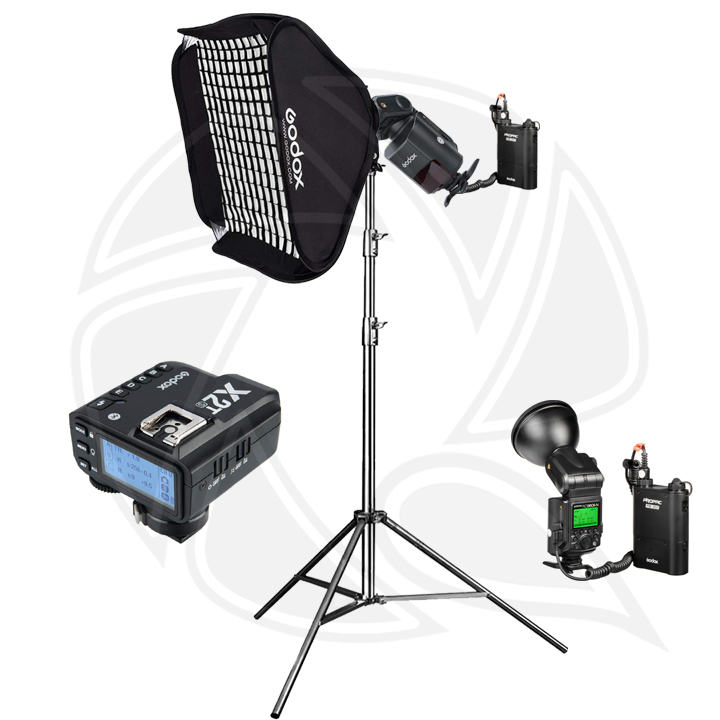 QPS- AD360II Speed Light &amp; SOFTBOX 60x60cm -sony