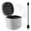 TELESIN All in box,3-slot charging box for GoPro Hero 12/11/10/9 battery-GP-BTR-904-GY