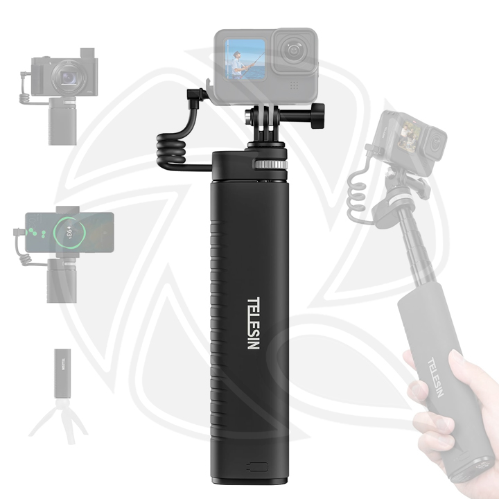TELESIN Rechargeable Selfie Stick  90cm for Action camera &amp; mobile /TE-CSS-001