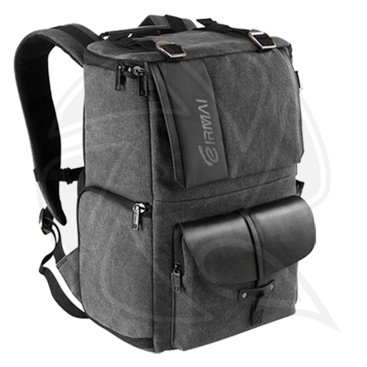 EIRMAI EMB-SD06  Canvas Photography Backpack  with Rain Cover 27x41x16