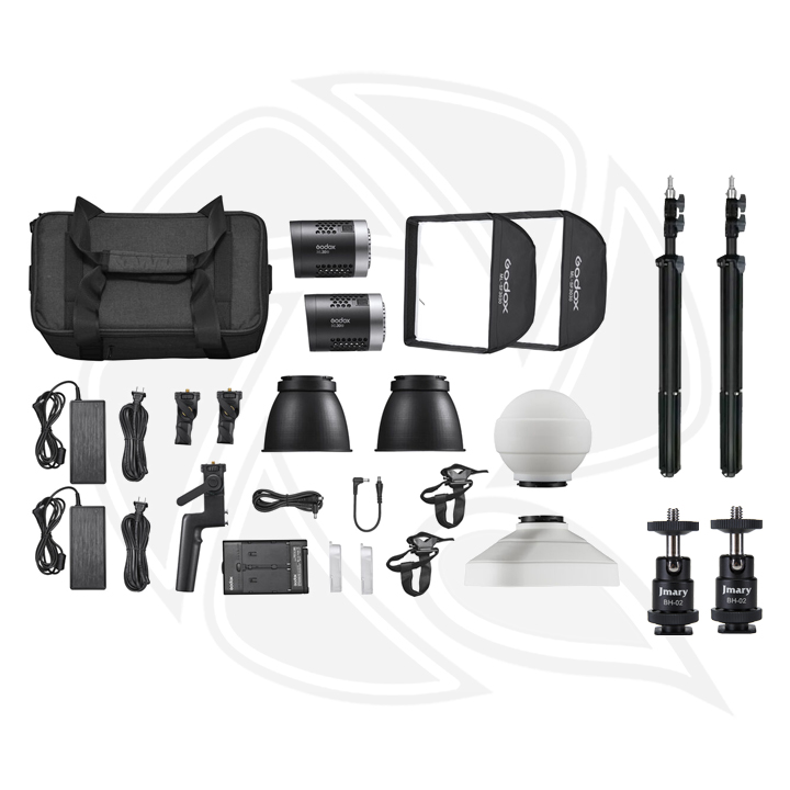 GODOX ML30Bi Dainty Bi-Color LED Light with Light Stand 2Kit