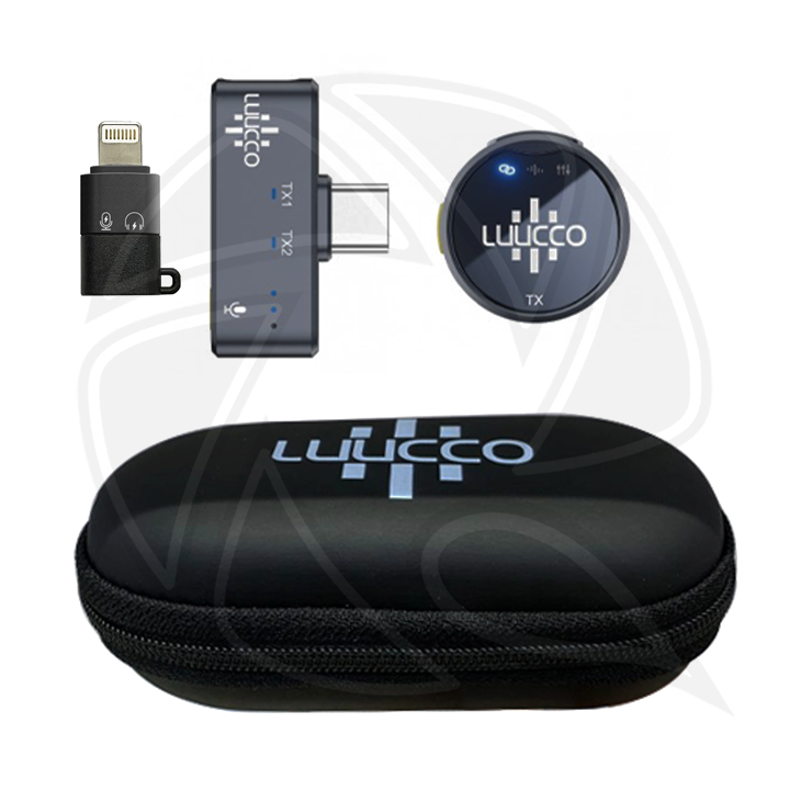 LUUCCO AirWave Wirless Lavalier Microphone K1 (Type C ,Lightning) kit (Neck mic. Wireless)
