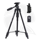 YUNTENG VCT-5218RM (136cm) Mobile phone &amp; Camera Tripod with Wireless Bluetooth Remote Control