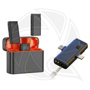 JMARY MW-16 2.4G Wireless Microphone for iPhone ,Type c &amp; Camera (Neck mic. Wireless)