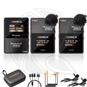 COMICA Boom X-D PRO D2 wireless Lavalier Microphone, for iPhone, Android, PC Interviews,Camera