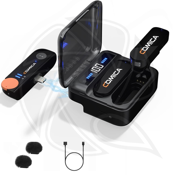 COMICA Vimo S-Ml 2.4G Dual-channel Mini Wireless Microphone Lightning