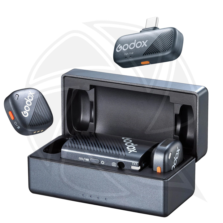 GODOX Cube-C kit1 2persons 2.4G Wireless Lavalier Microphone camera ,Type-C