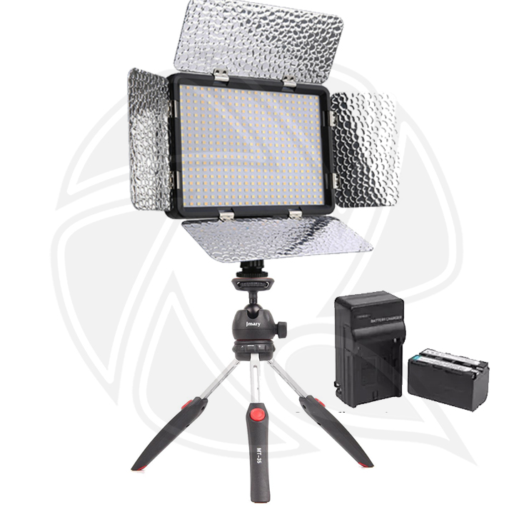 QPS- FM-15RS 15inch (38cm) Bi-color (40w)Panel Video Light with Light Stand 