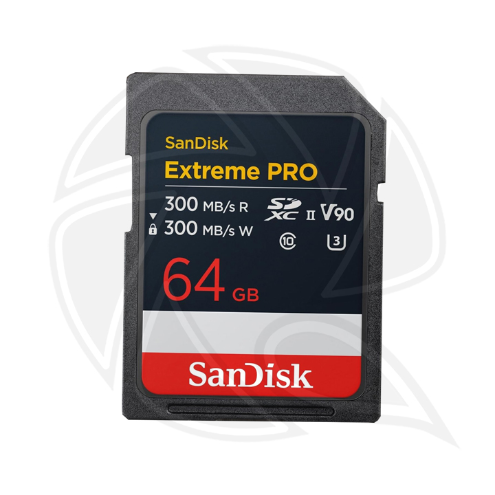 SANDISK Extreme PRO 64GB 300MB/S SDXC UHS-I CARD (8K-V90)