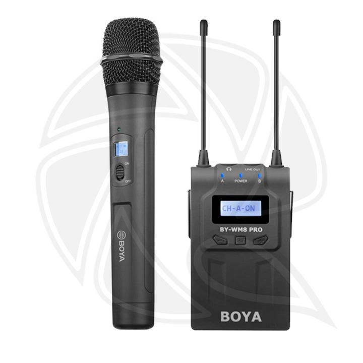 QPS- BY-WHM8 PRO Cardioid Wireless Transmitter with Wireless Receiver